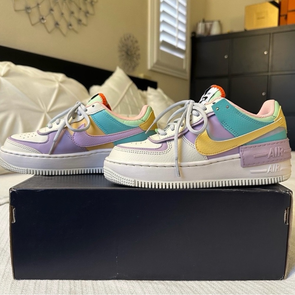 Nike Pastel Multi-Panel Air Force 1 Low Sneakers